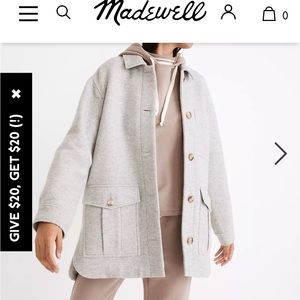 Madewell wool Belrose Shirt Jacket
